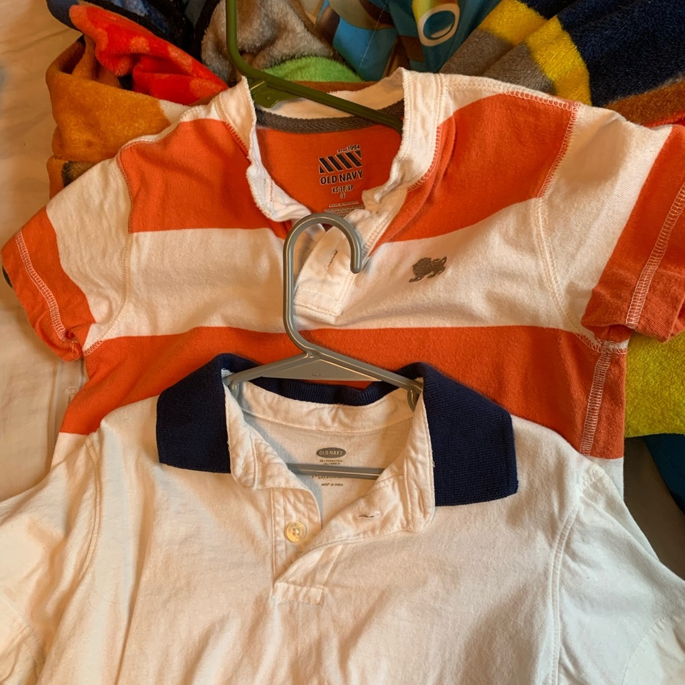Two old navy shirts size 5 T